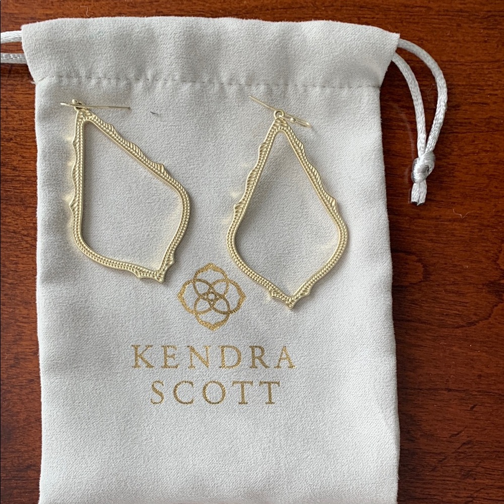 Kendra Scott Gold Geometric Drop Earrings